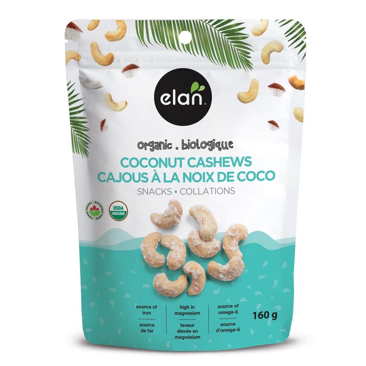 Elan Organic - Coconut Cashews - 160 g | Raw Elements Wholesale