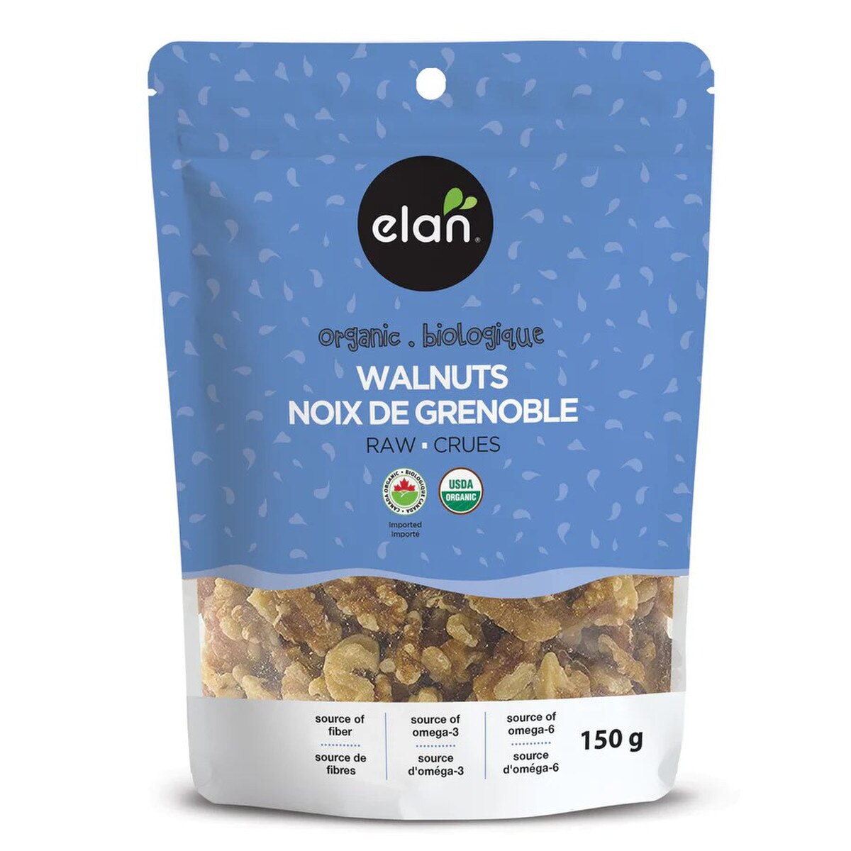 Elan Organic - RAW WALNUTS 150g | Raw Elements Wholesale