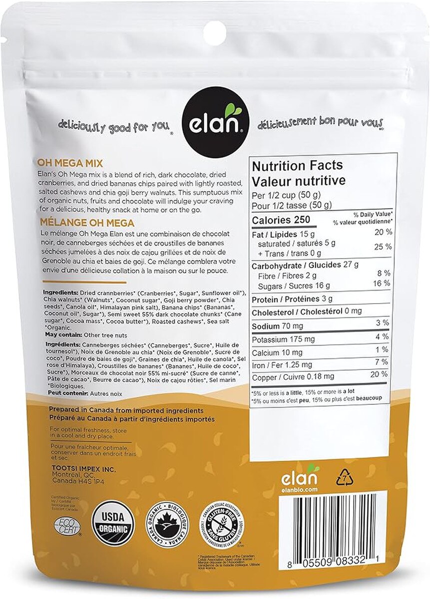 Elan Organic Oh Mega Mix 135 g | Raw Elements Wholesale